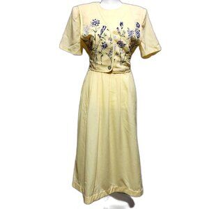 Miss Dorby Petites floral crepe dress